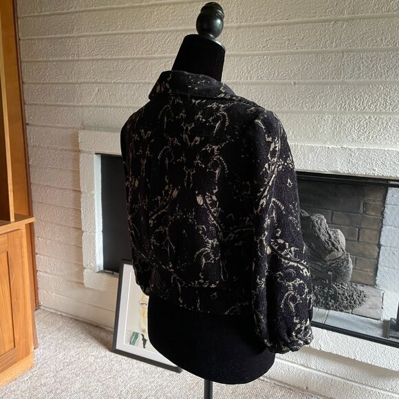 FREE PEOPLE Mystic Brocade Cropped Jacket Size 8 - Picture 7 of 10